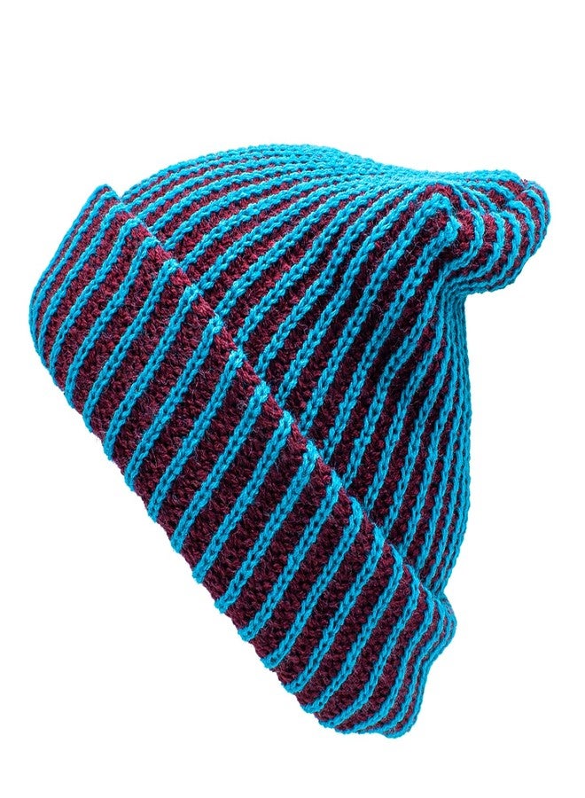 Peter Grimm Frontside Cuffed Acrylic Knit Beanie Cap Hat, Unisex (Blue) - Image 1